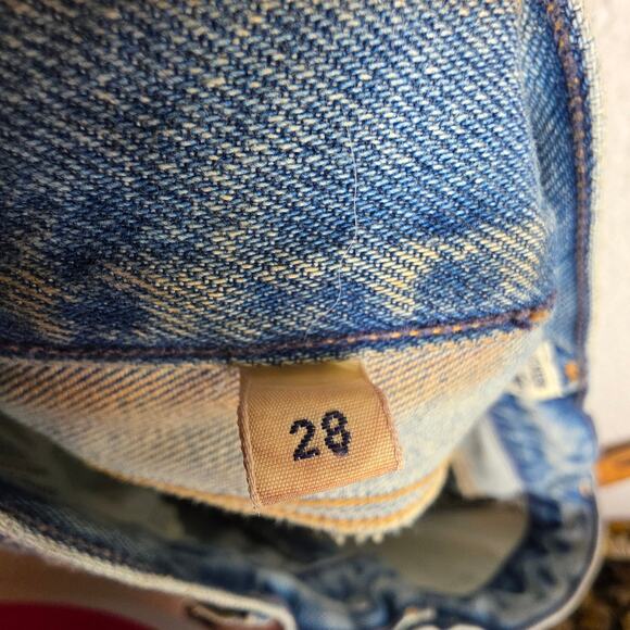 Citizens of Humanity Sz28 Vintage Denim Distressed washed grunge A line skirts - Picture 4 of 16